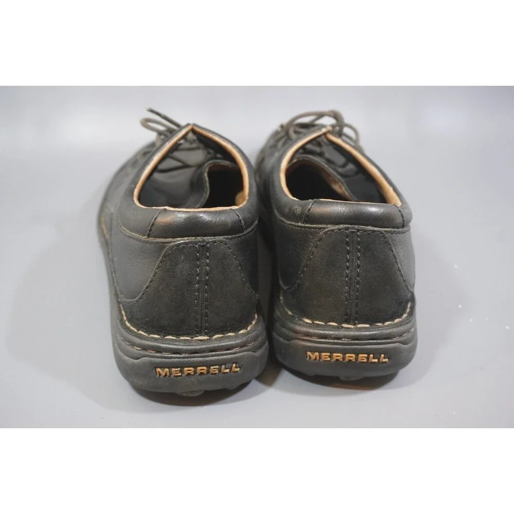 Merrell Black Oracle Mens Size 9 Leather Casual Oxfords Loafer Lace